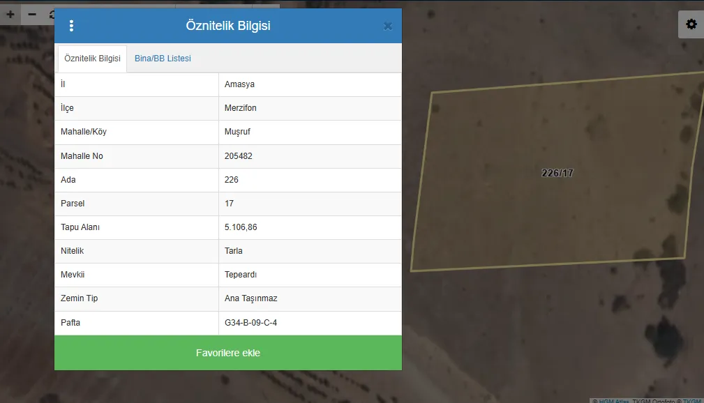 SATILIK MUŞRUF KÖYÜ BARAJ ÜSTÜ 5106 M2 TARLA